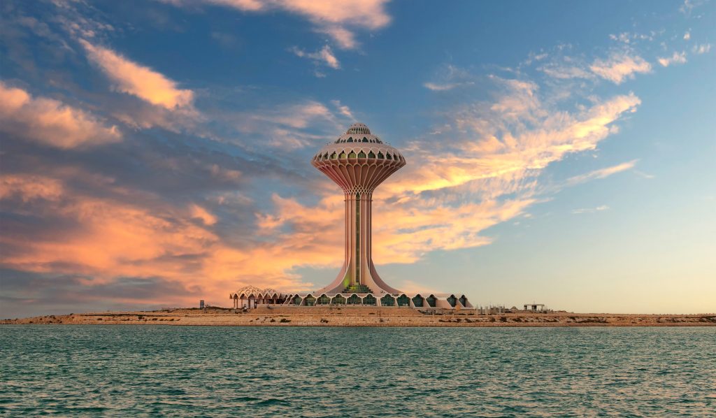 Al Khobar Khobar Water Tower During Sunset